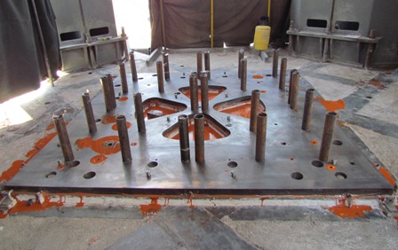 چسب ریزی گیربکس پلیت آسیاب مواد.......